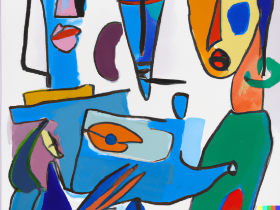 DALL·E 2022-10-27 16.27.01 - irrelevance in style of picasso
